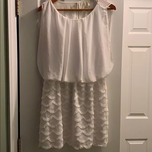 Dress with flowy top L